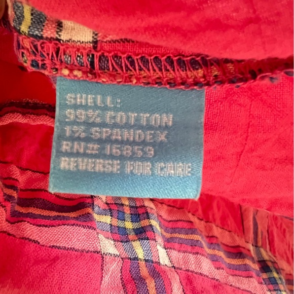 J. McLaughlin Pink plaid Long Sleeve Cotton blend Collar Shirt S - Picture 6 of 8